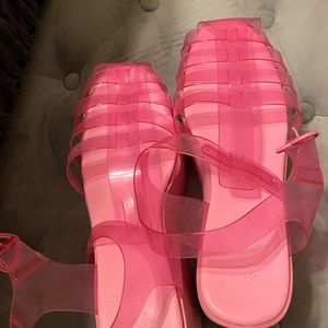 Platform jellies (pink)
